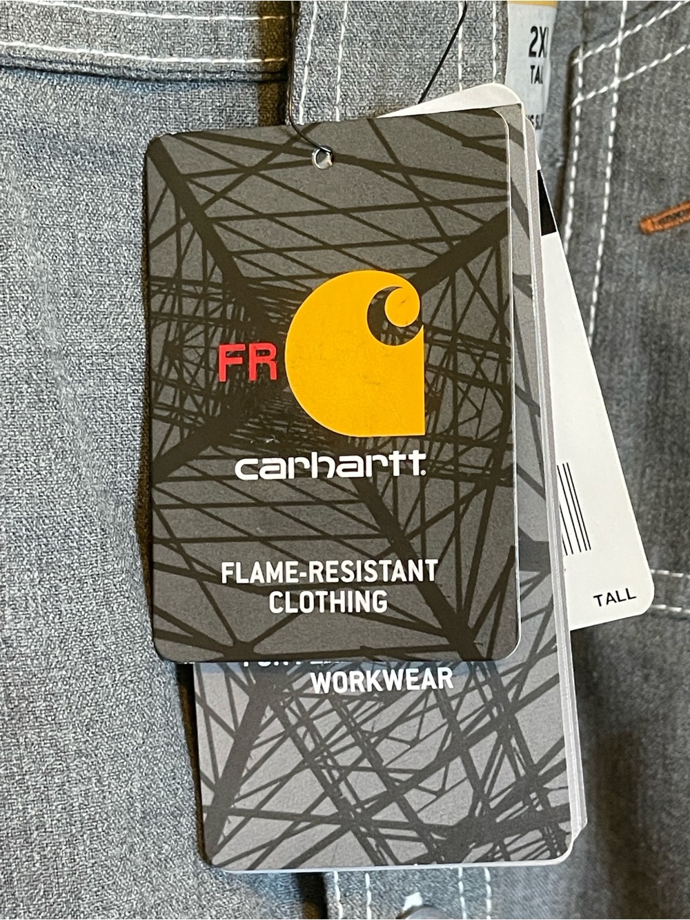 Carhartt Men’s Flame-Resistant Force Lightweight Long Sleeve Shirt — 2XL - Picture 7 of 13